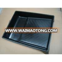 9" black color recycle PP material colored tray decorative roller brush paint tray